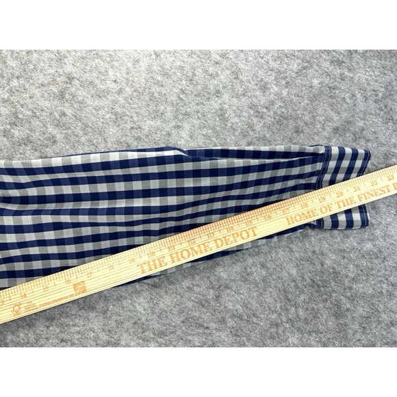 Bonobos Shirt Men Large Slim Fit Button Up Long Sleeve Gray Blue Plaid Check - Picture 8 of 10